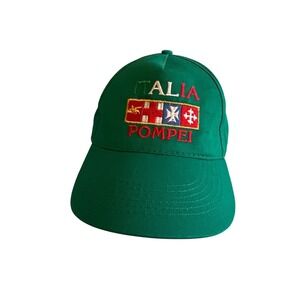 Italia Pompei Green Baseball Cap‎ Adjustable Cotton